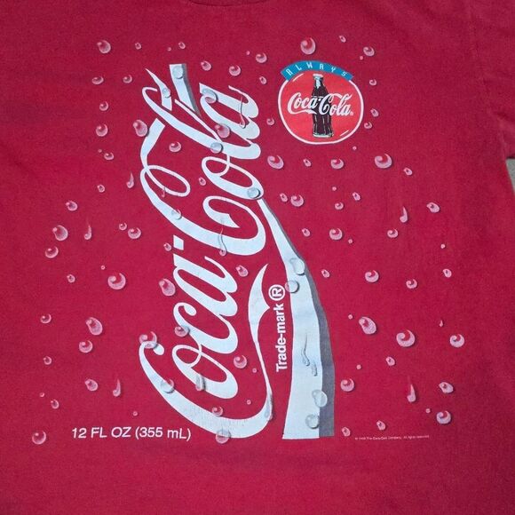 Vintage Coca Cola Shirt AOP Giant Tag XL Rare All Over Print - Picture 3 of 9